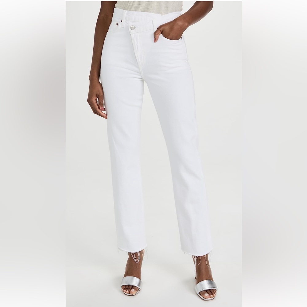 NWT Agolde Criss Cross Straight Jeans